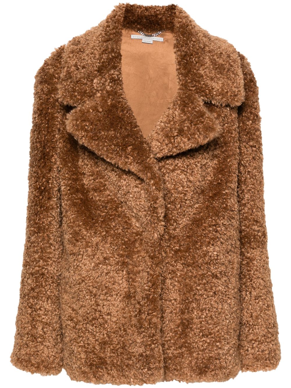 Stella McCartney Fluffy 人造皮毛一体夹克 - 褐色