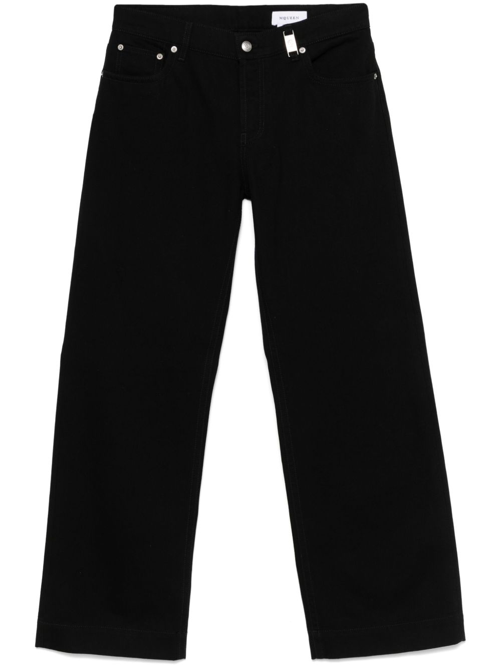 Alexander McQueen wide-leg jeans - 黑色