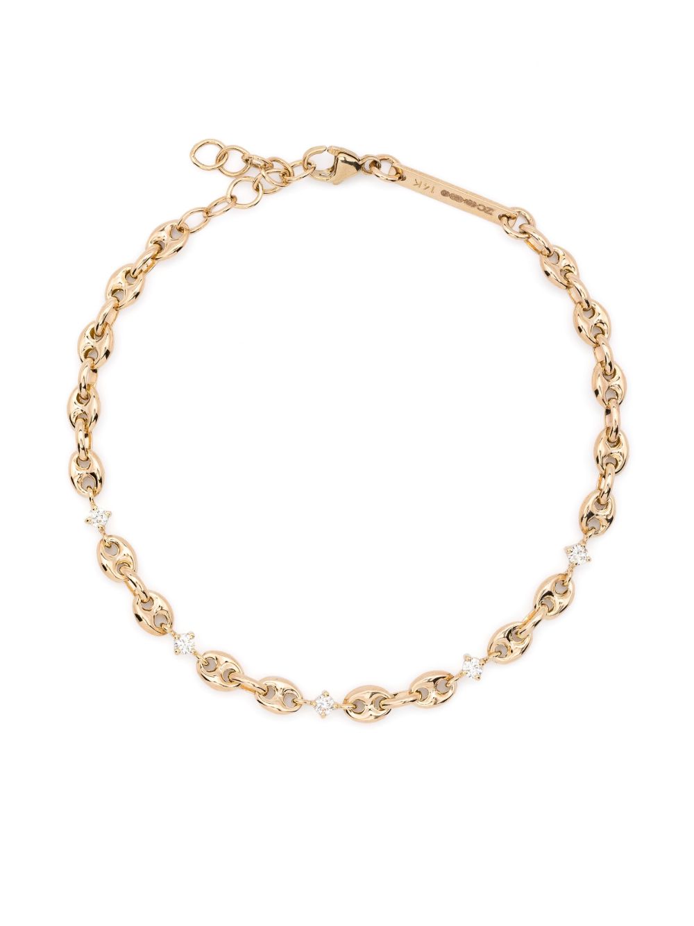 Zoë Chicco 14K黄金 Mariner 钻石手链 - 金色