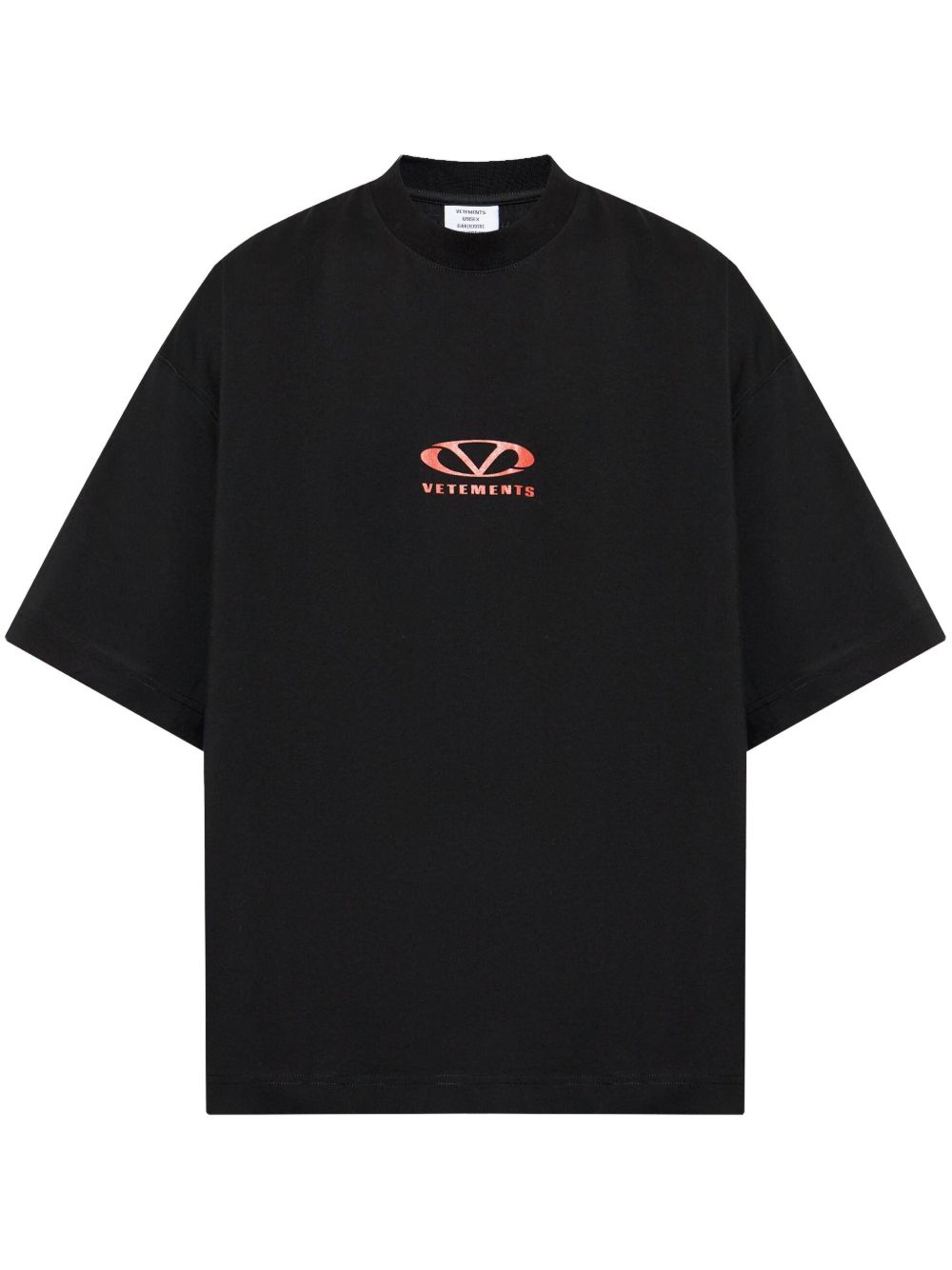 VETEMENTS logo印花棉T恤 - 黑色