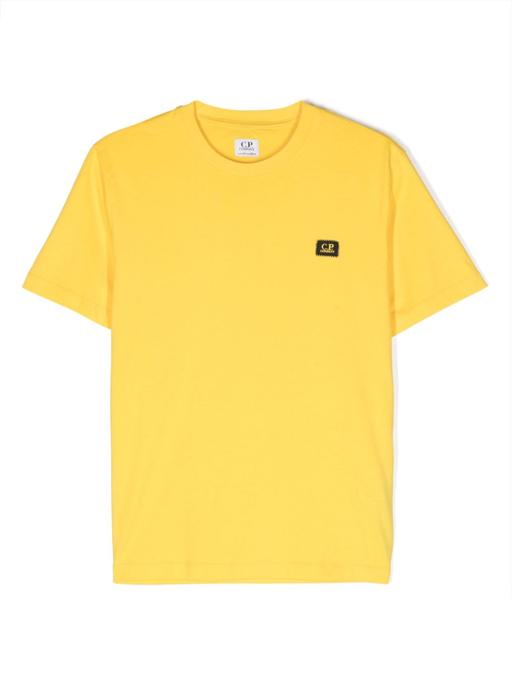 C.P. Company Kids logo印花T恤 - 黄色