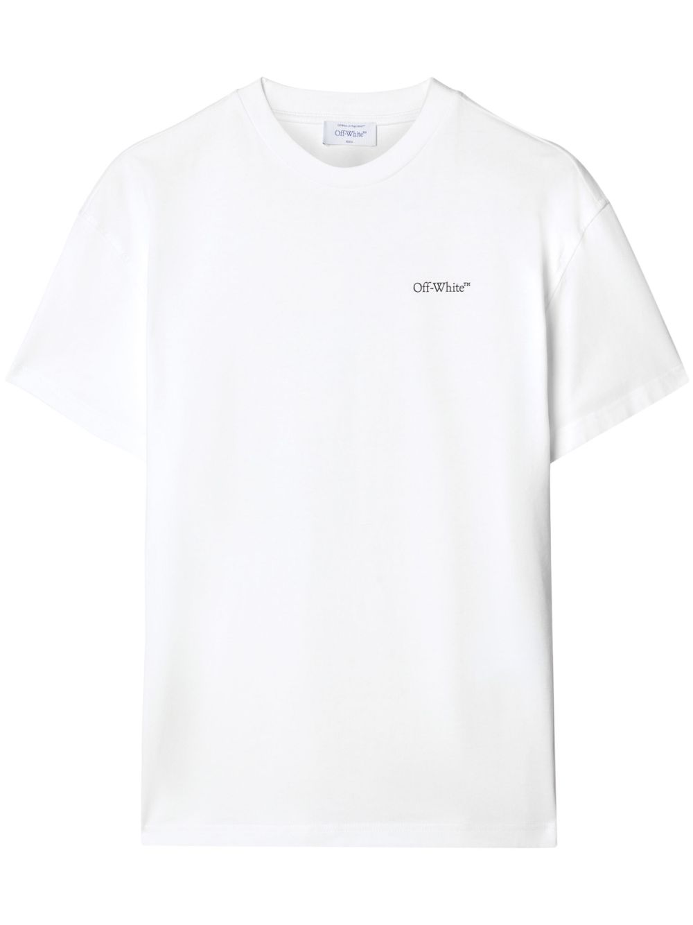 Off-White 花卉印花棉T恤 - 白色