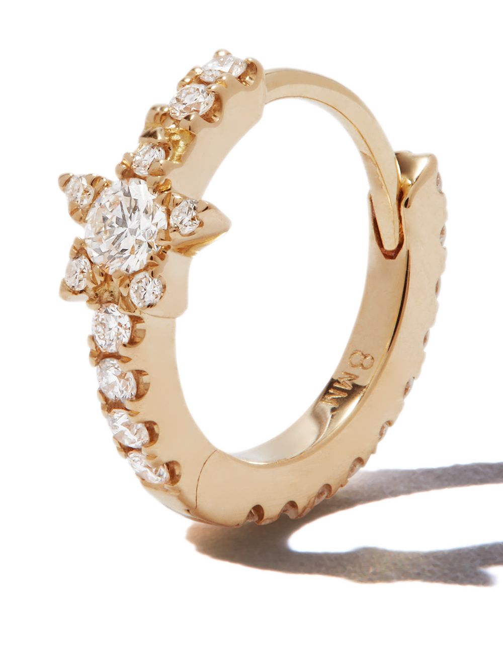 MARIA TASH Diamond Star Eternity 18K白金钻耳环 - 金色