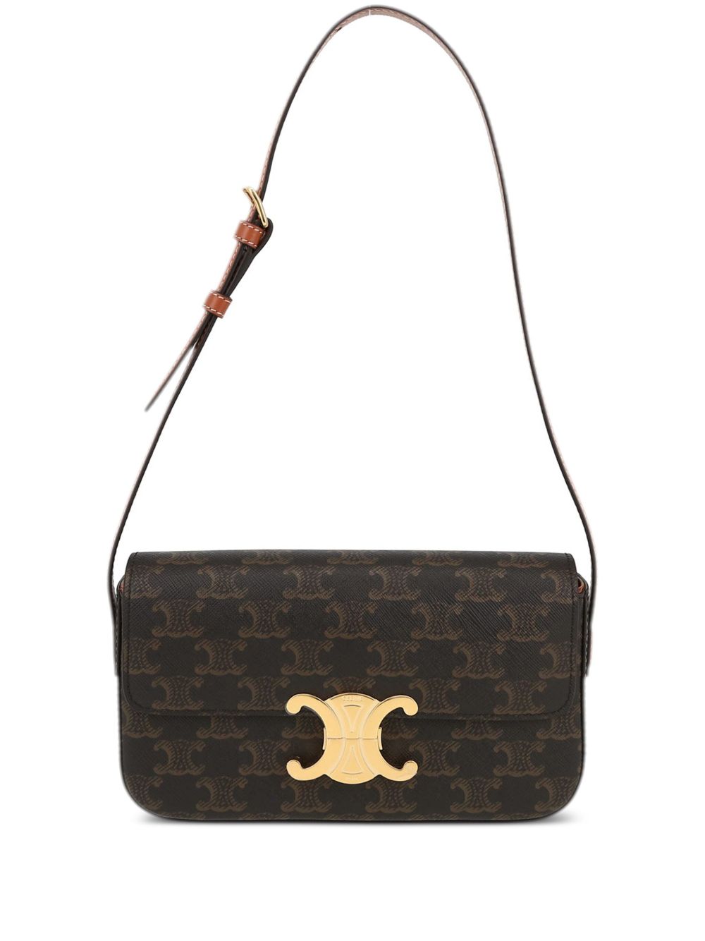Céline Pre-Owned Claude 单肩包（2020年典藏款） - 褐色