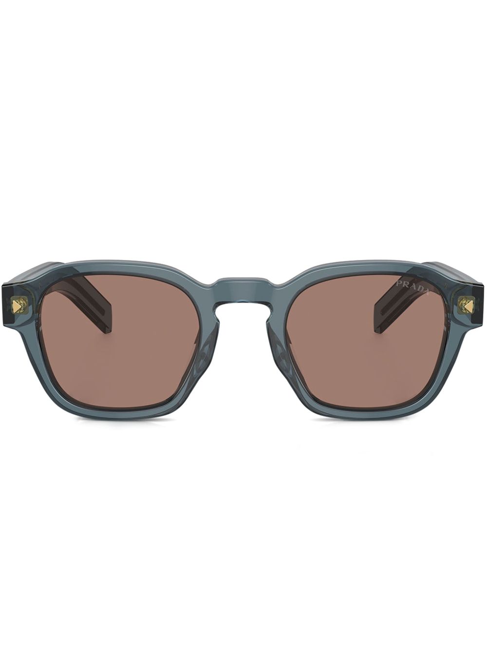 Prada Eyewear 方框太阳眼镜 - 蓝色