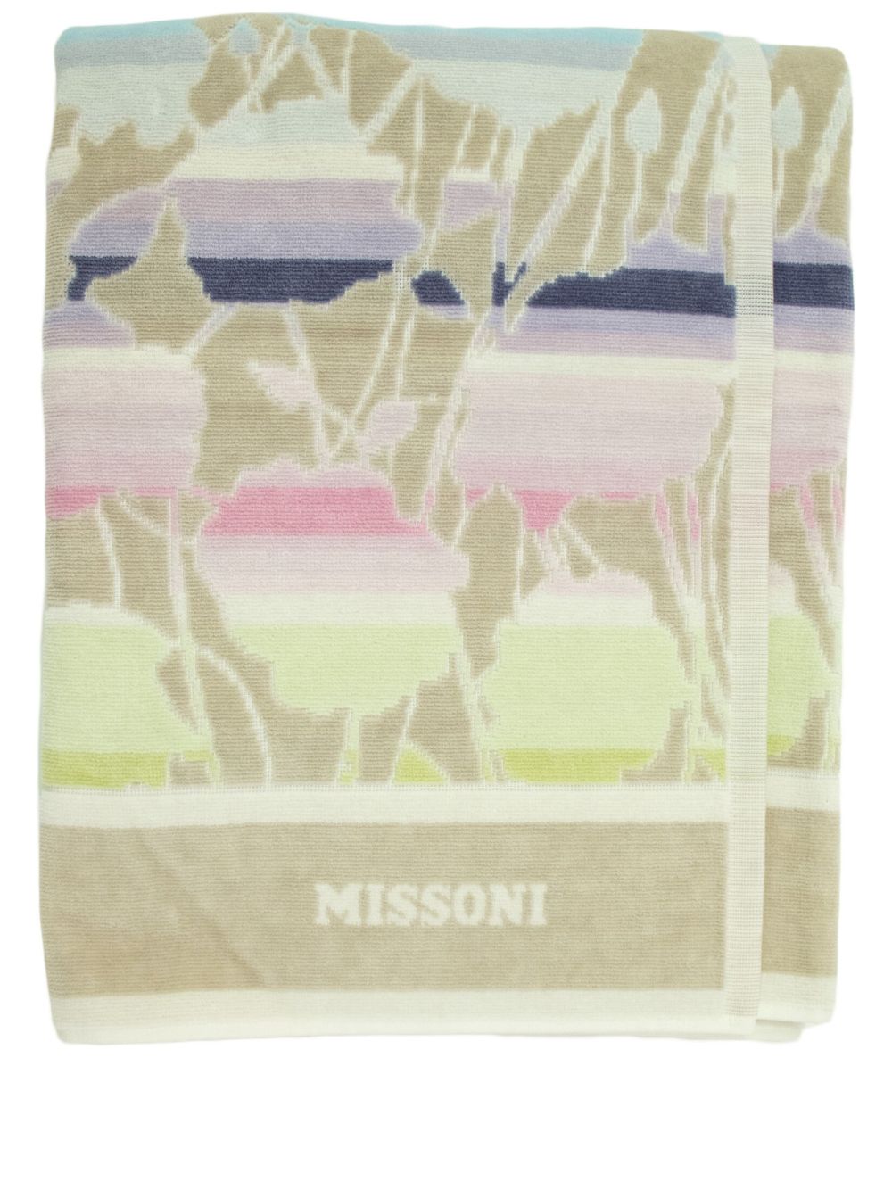 Missoni Home 花卉图案浴巾 - 绿色