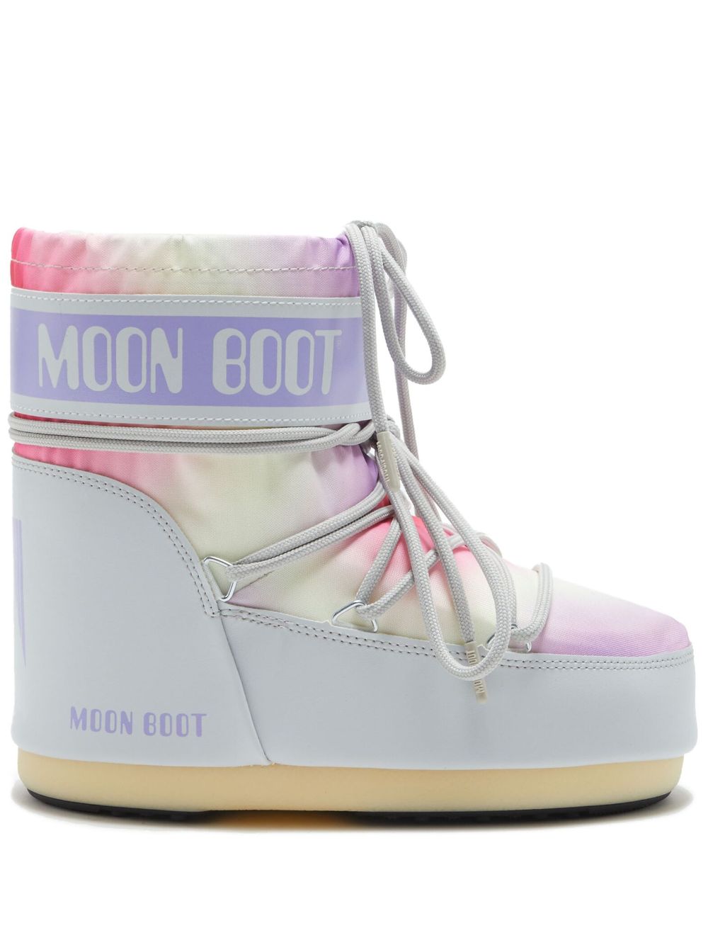 Moon Boot Icon Low 扎染短靴 - 灰色