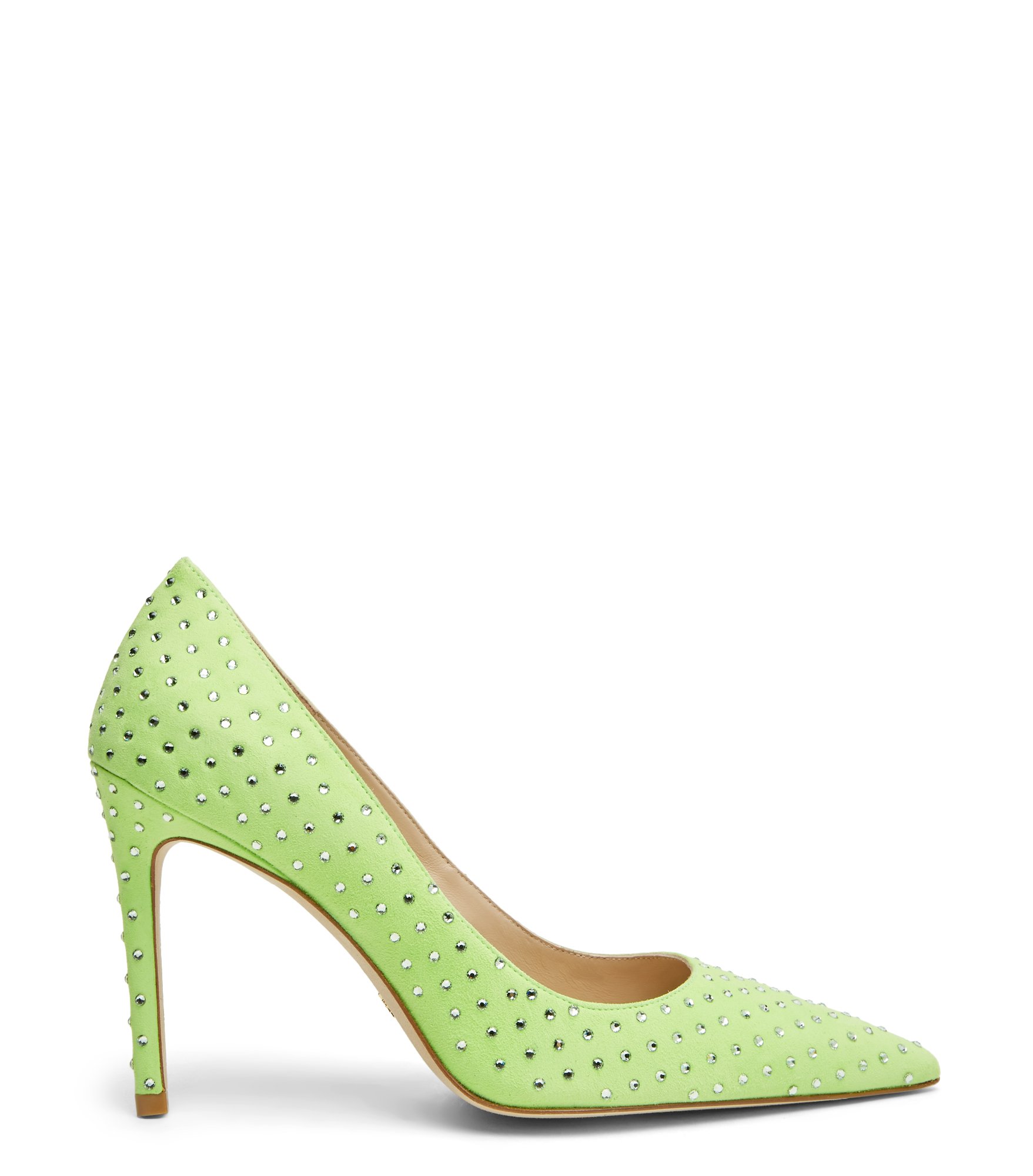 Stuart Weitzman Stuart Shine 100 Pump - Woman Pumps And Slingback Neon Chartreuse/chrysolite 37