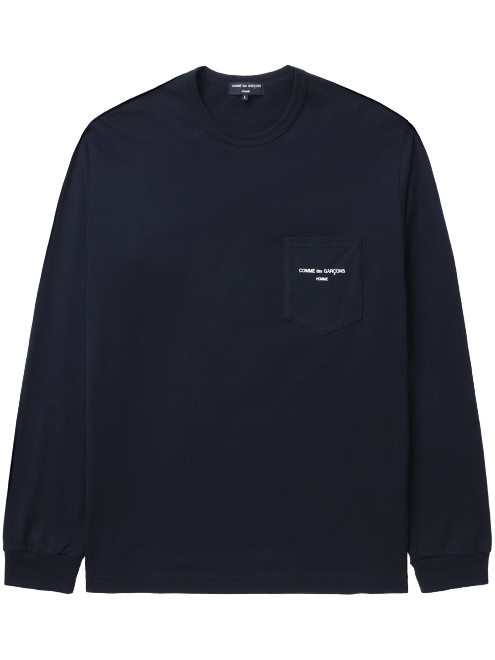 Comme des Garçons Homme logo印花棉T恤 - 黑色