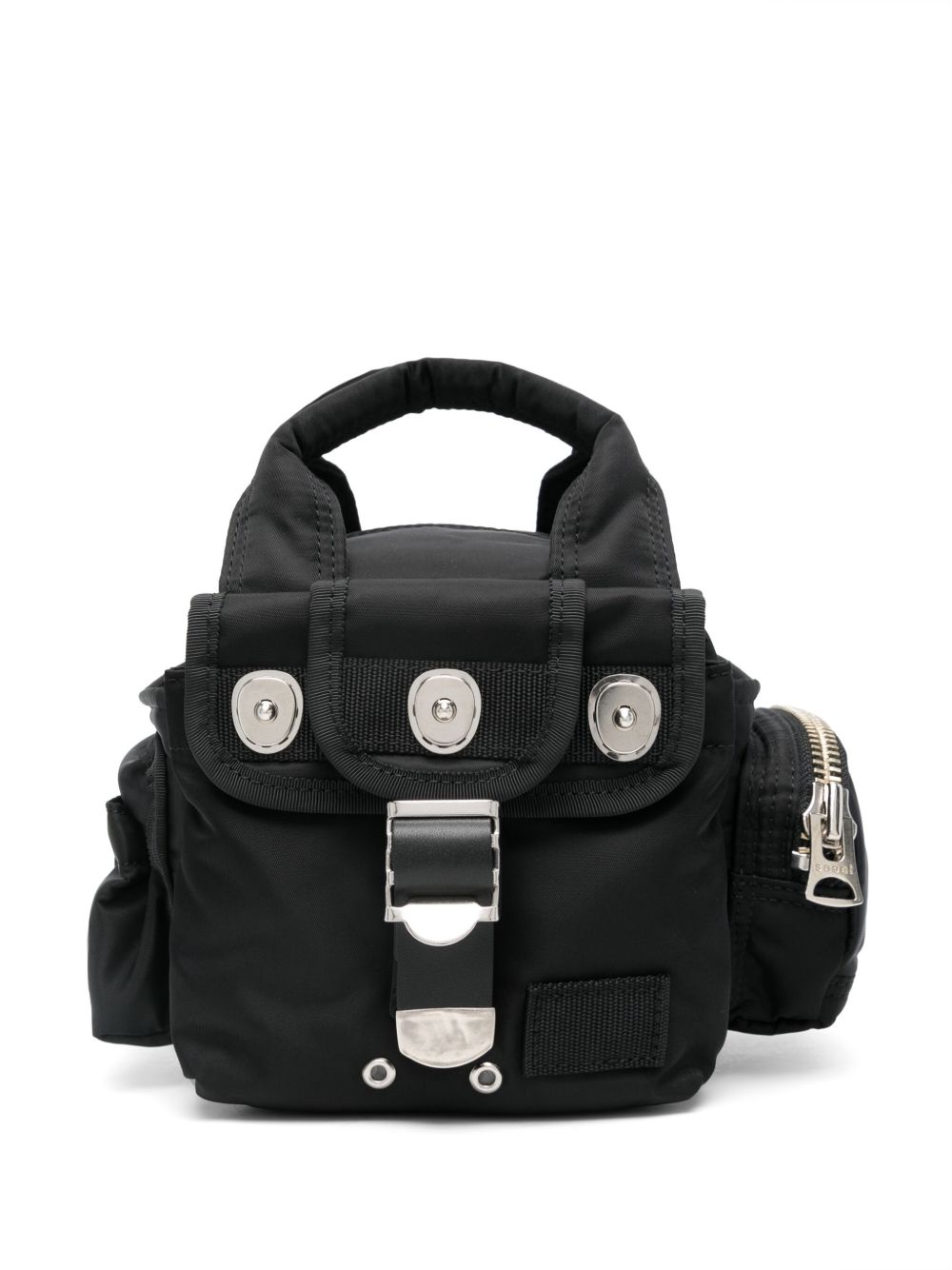 sacai Porter Pocket Mini Boston 手提包 - 黑色