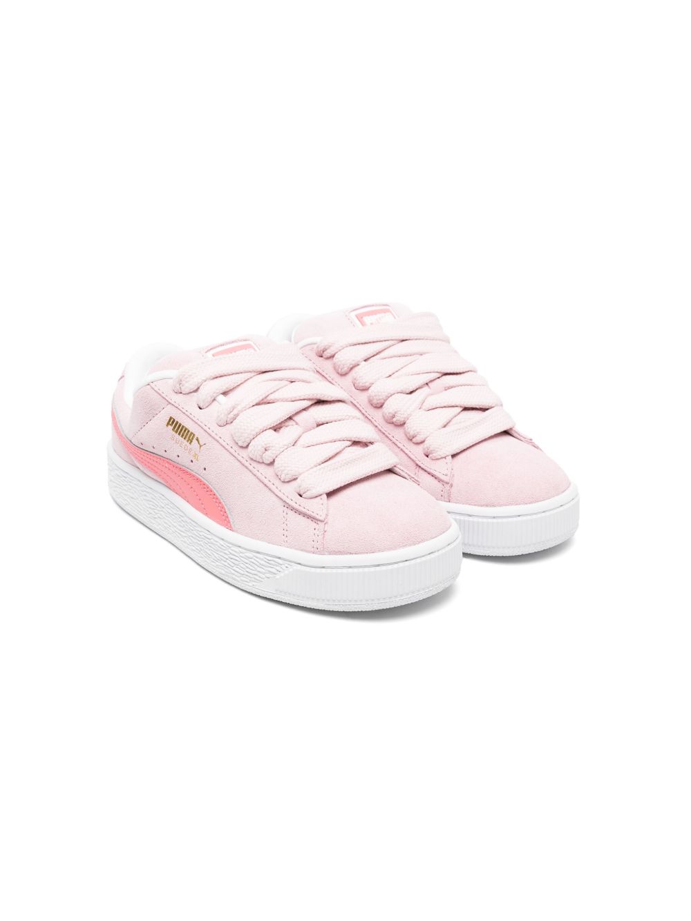 Puma Kids XL 绒面皮运动鞋 - 粉色