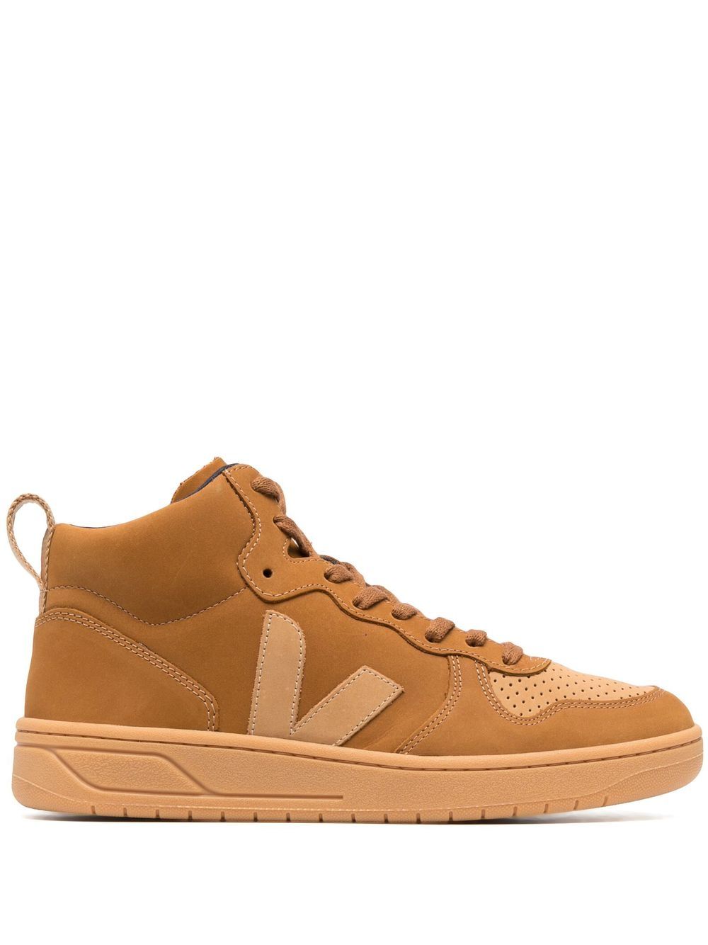 VEJA V-15 高帮运动鞋 - 褐色