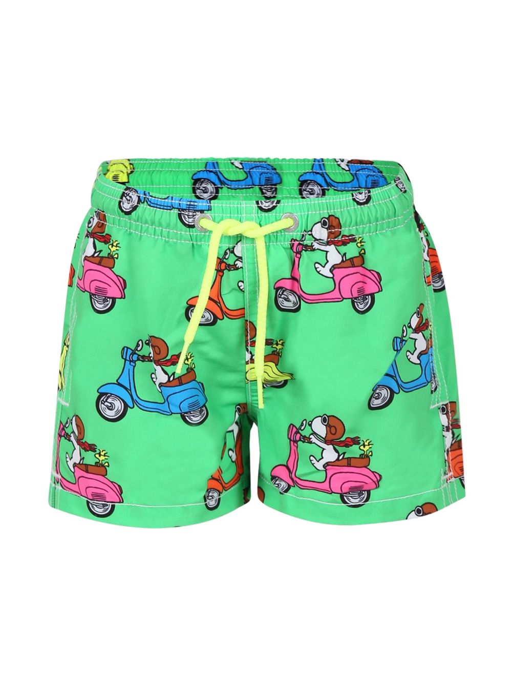MC2 Saint Barth Kids x Snoopy - Peanuts 图案印花泳裤 - 绿色