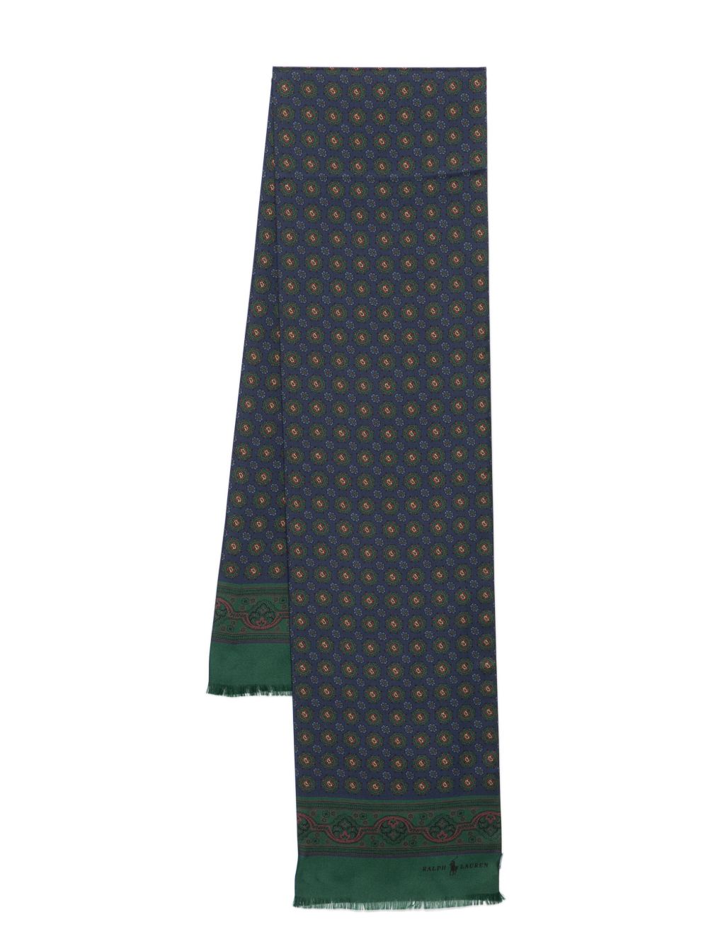 Polo Ralph Lauren 印花围巾 - 蓝色