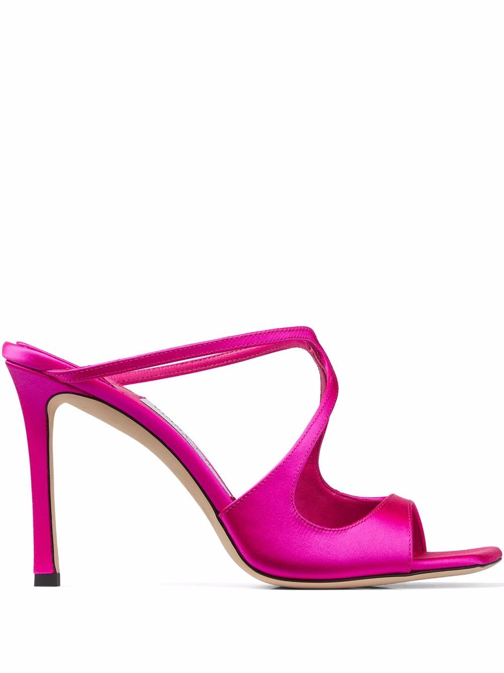 Jimmy Choo Anise 高跟方头凉鞋 - 粉色