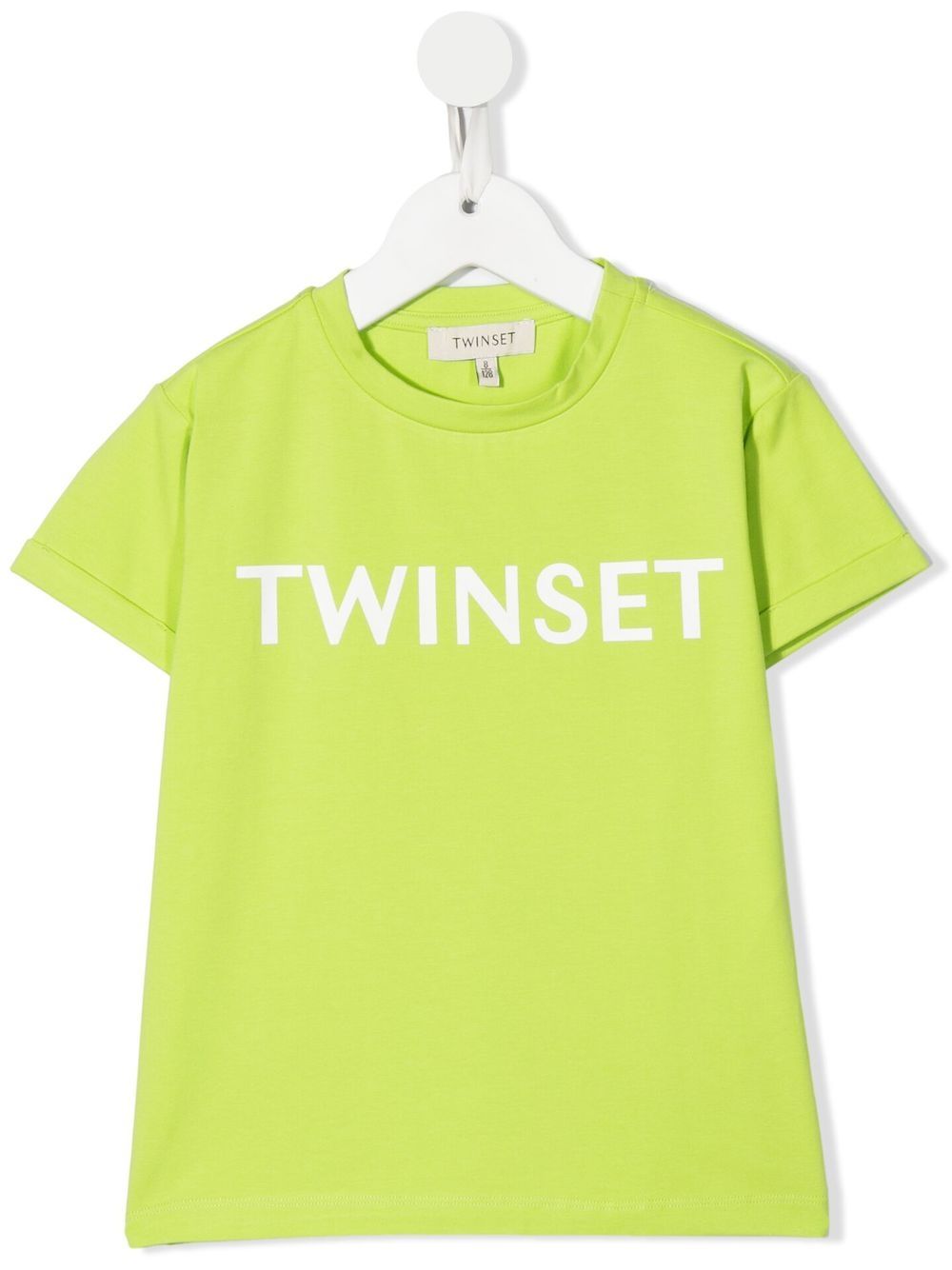 TWINSET Kids logo印花T恤 - 绿色