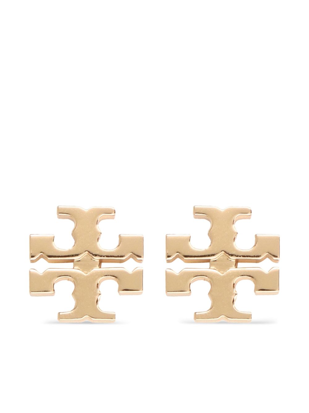 Tory Burch Miller logo铆钉耳环 - 金色