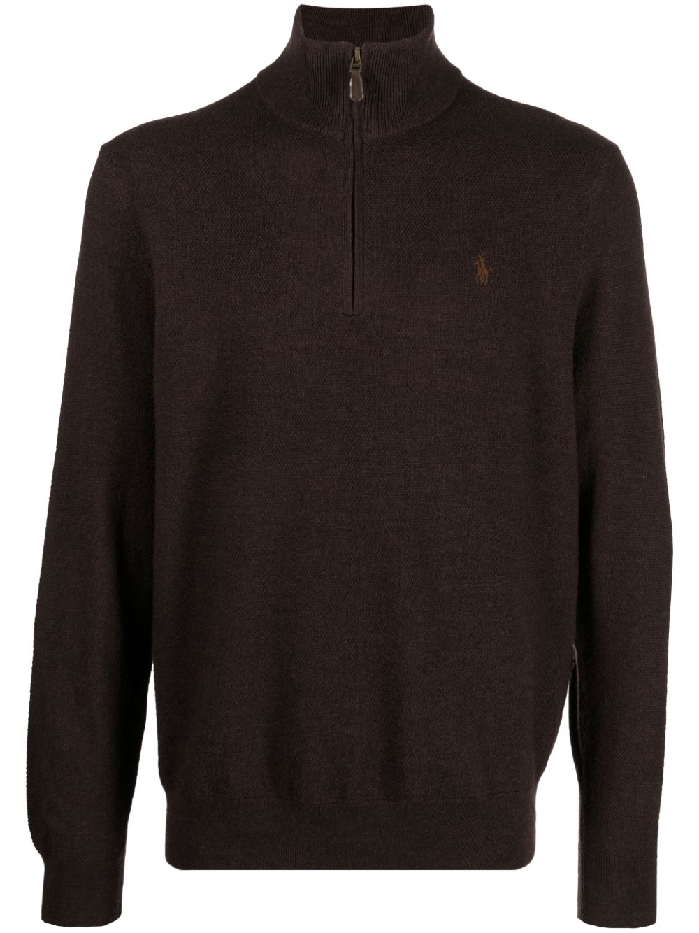 Polo Ralph Lauren 高领羊毛毛衣 - 褐色