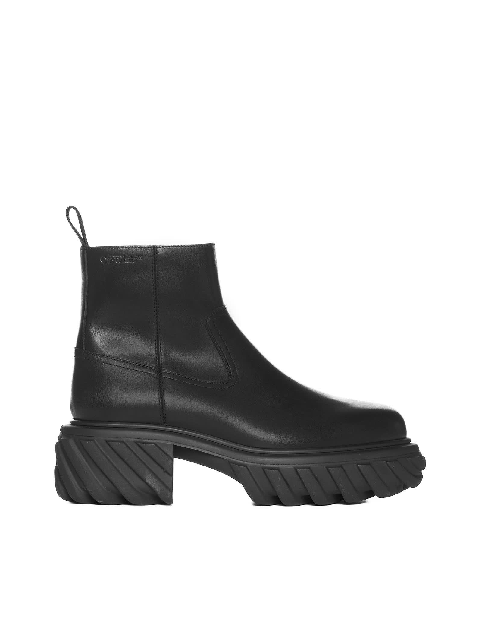 Off-White Tractor Motor Ankle Boots
