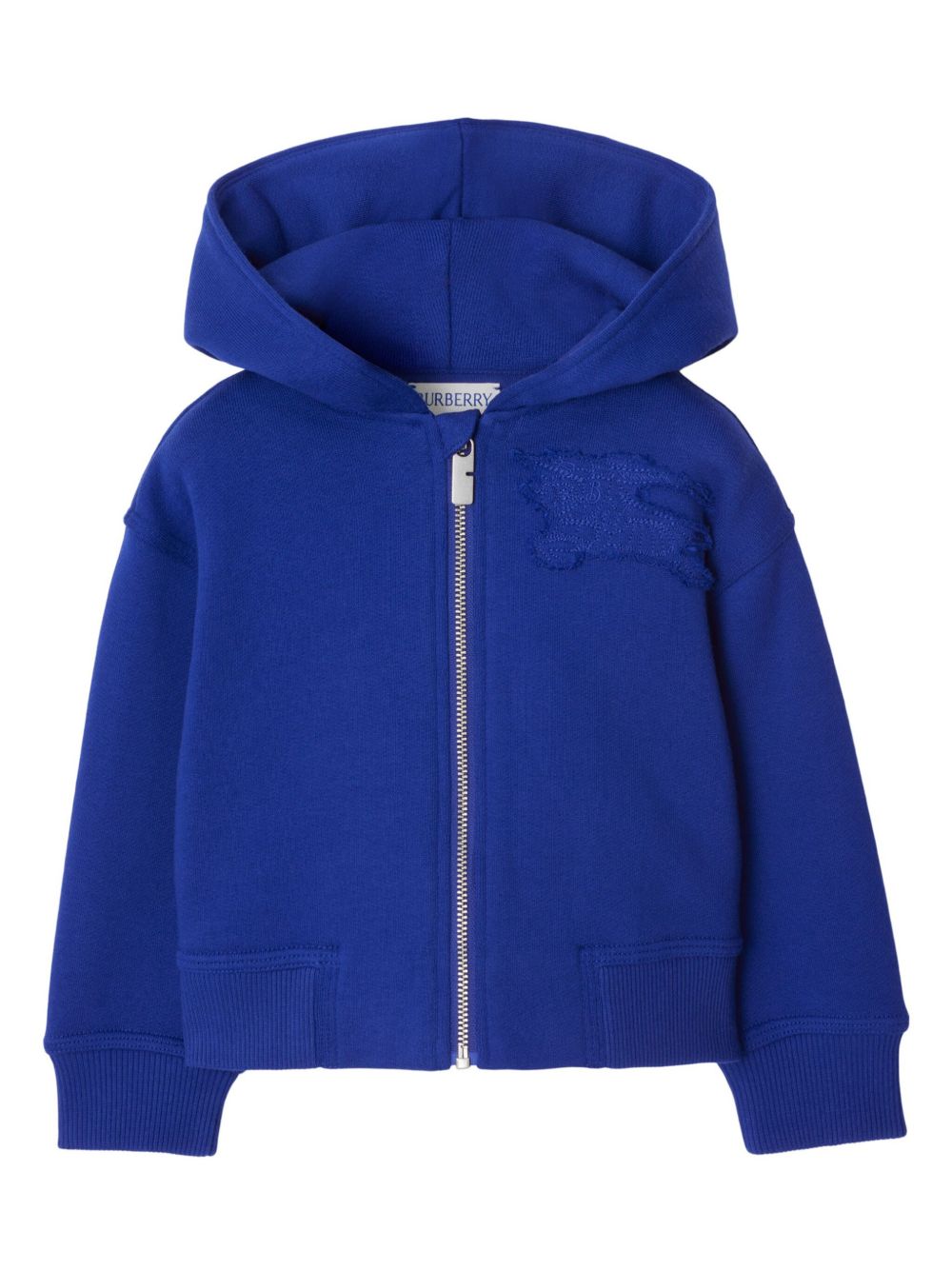 Burberry Kids EDK 棉连帽衫 - 蓝色
