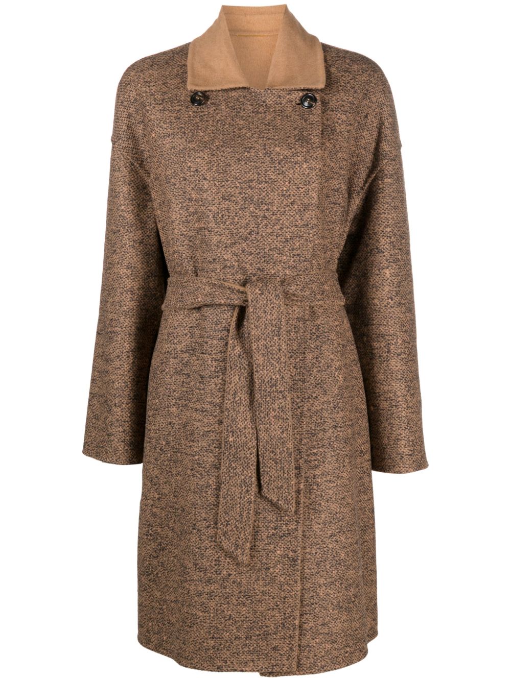 Max Mara 双面骆驼绒混纺外套 - 褐色