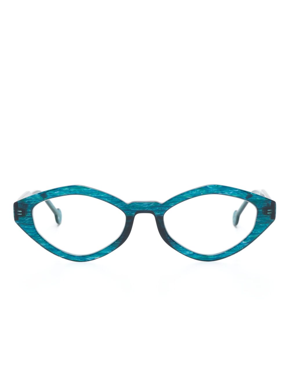 L.A. EYEWORKS Cowrie 椭圆框眼镜 - 蓝色