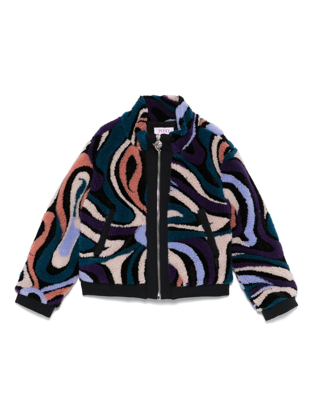PUCCI Junior Marmo 印花夹克 - 黑色