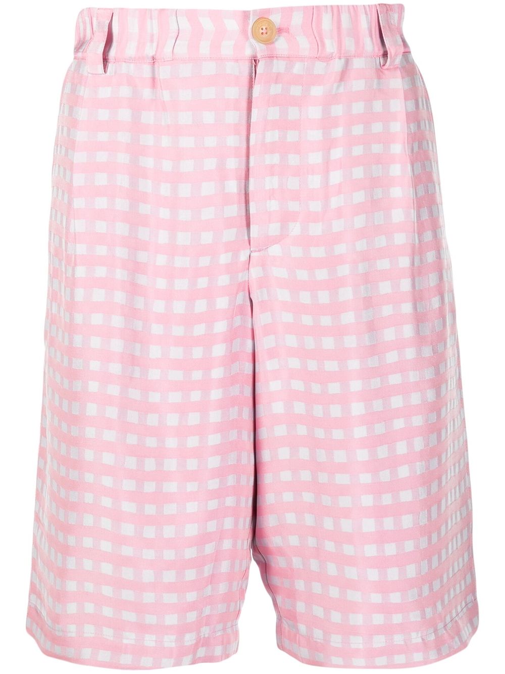 Jacquemus Le short Gelati 褶饰短裤 - 粉色