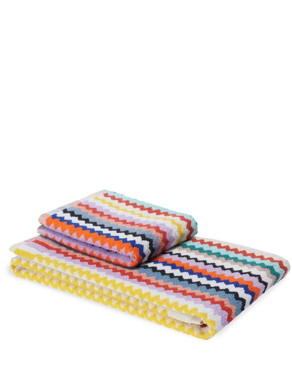 Missoni Home Riverbero 毛巾套装（两件装） - 橘色