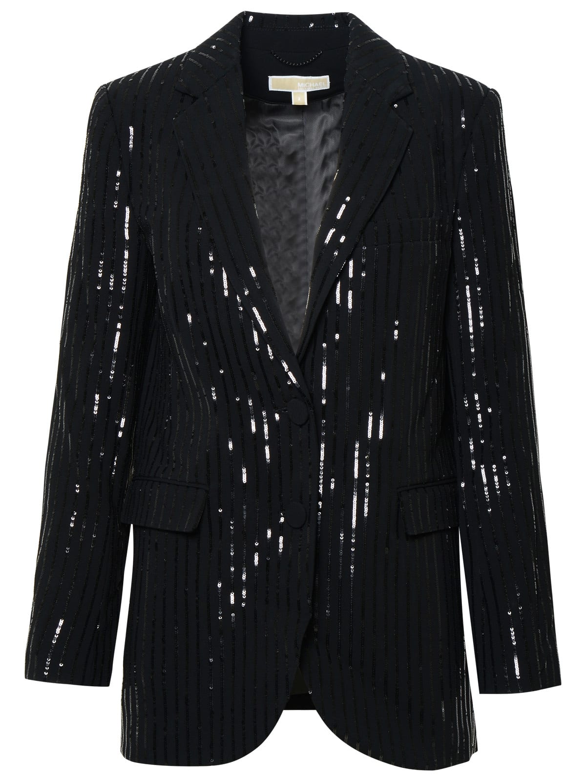 MICHAEL Michael Kors Crepe De Chine Boyfriend Jacket