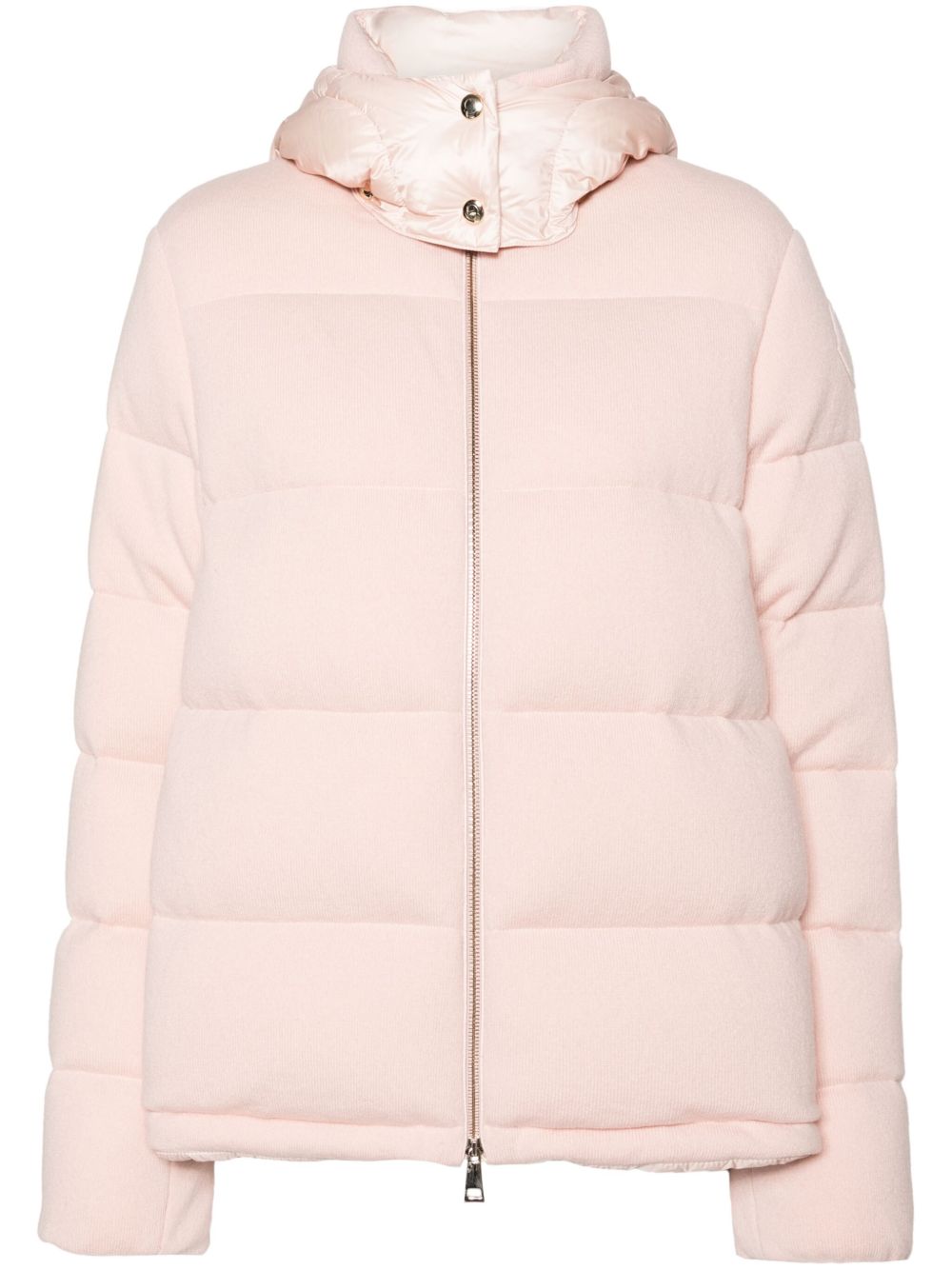 Moncler Arimi 针织连帽夹克 - 粉色