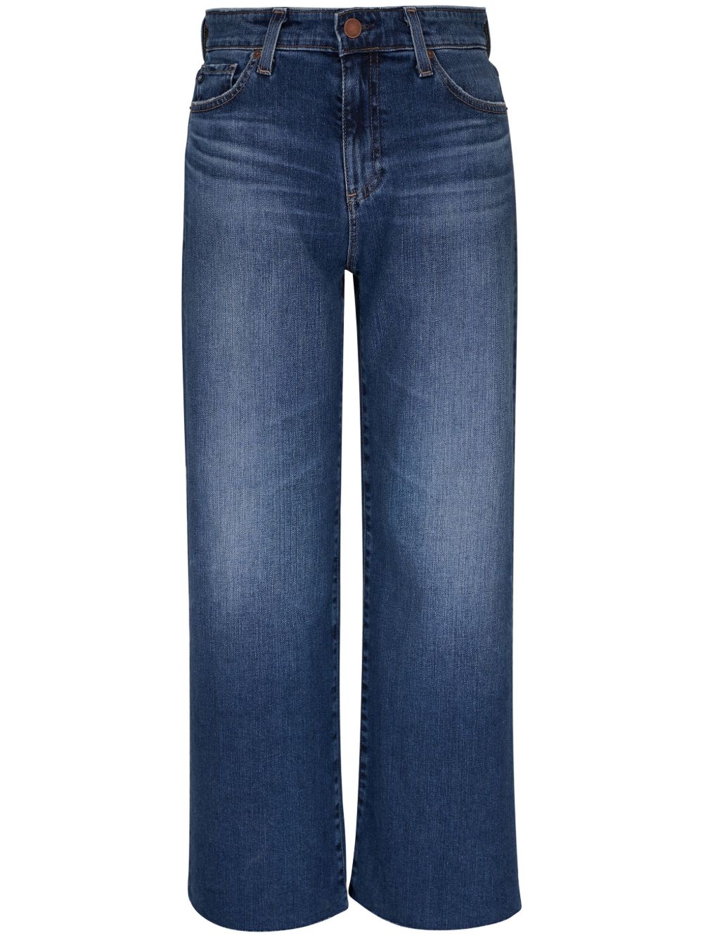 AG Jeans 中腰直筒牛仔裤 - 蓝色
