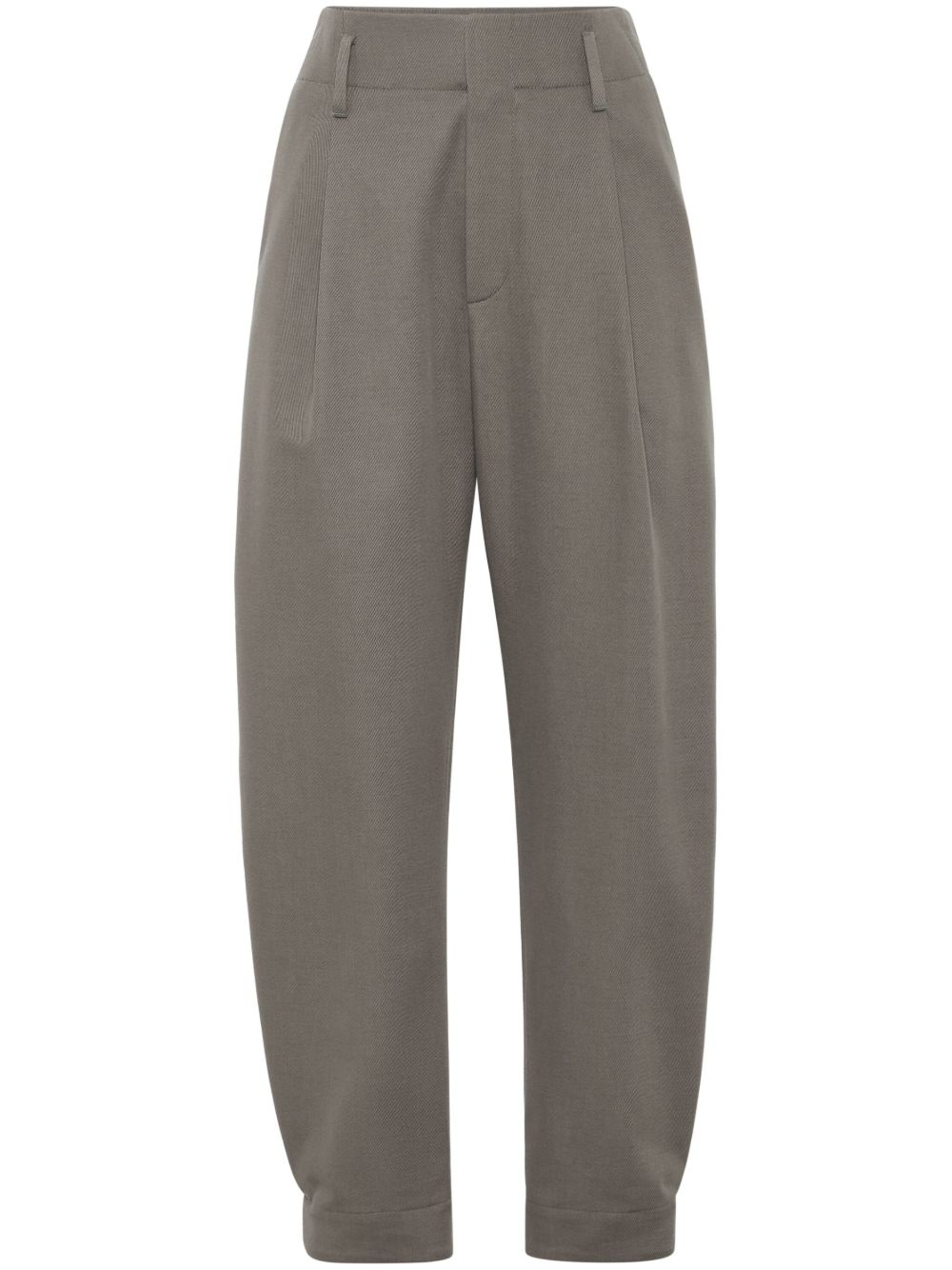 Brunello Cucinelli Monili 珠饰细节西裤 - 绿色