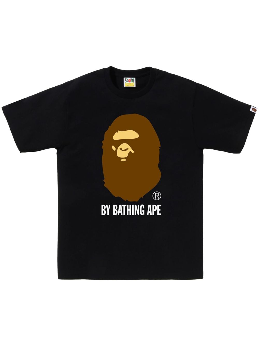 A BATHING APE® logo印花棉T恤 - 黑色