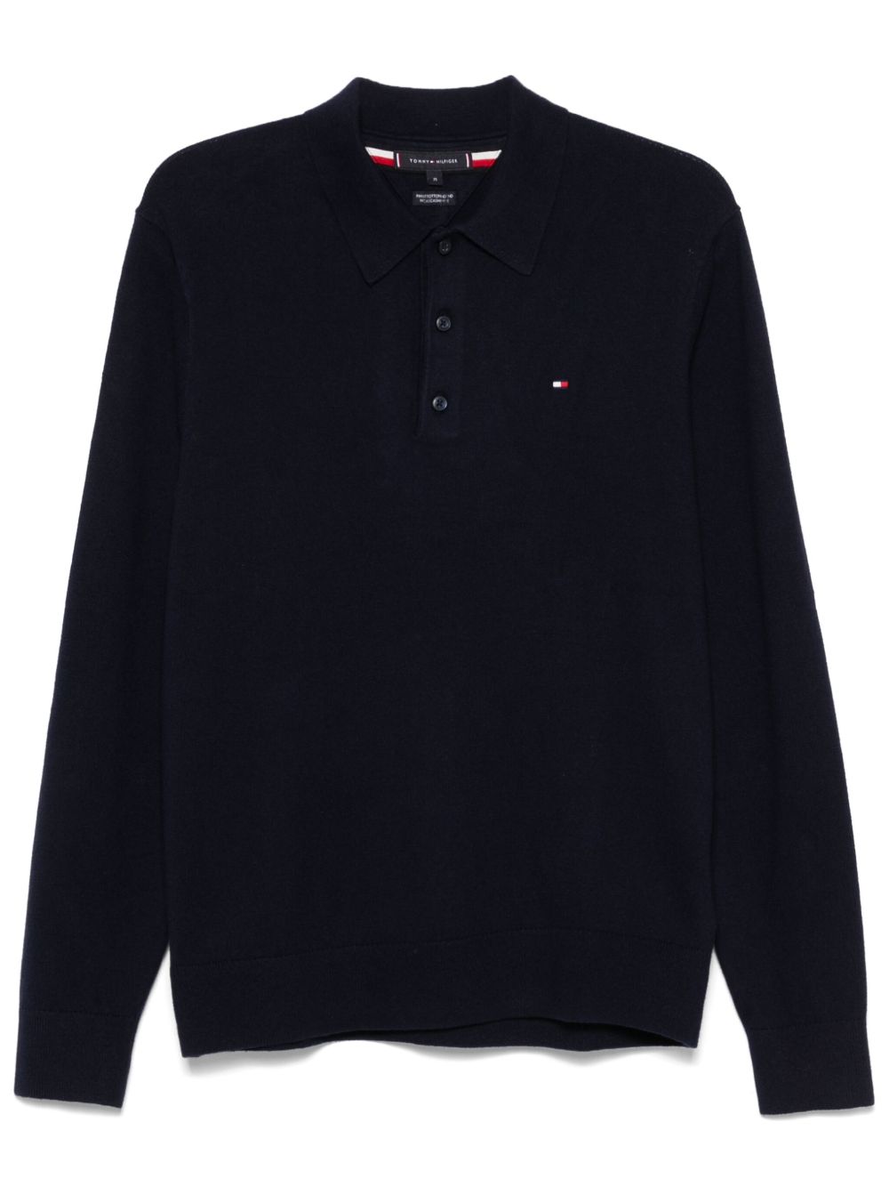 Tommy Hilfiger logo刺绣polo衫 - 蓝色
