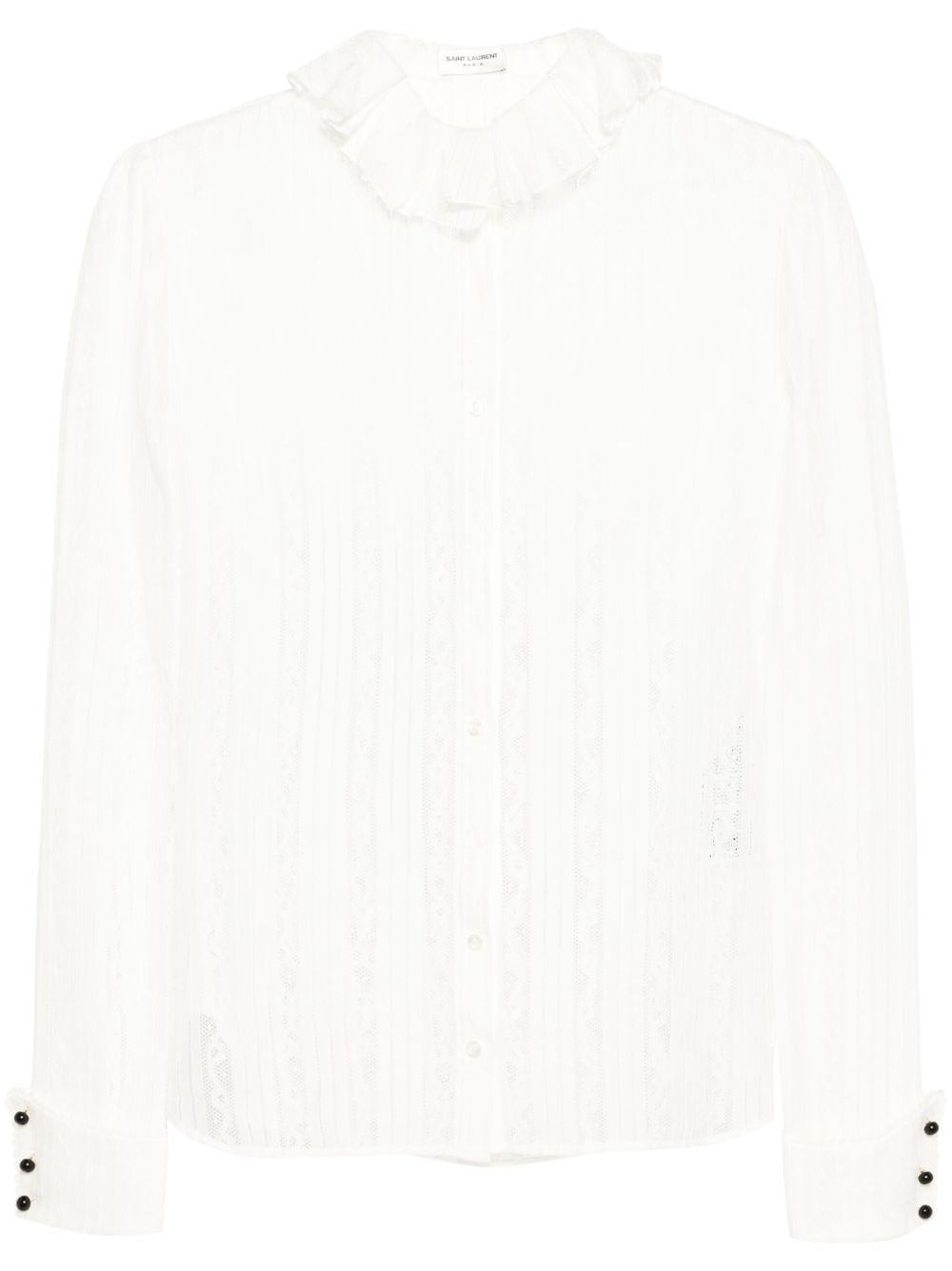 Saint Laurent 蕾丝衬衫 - 白色