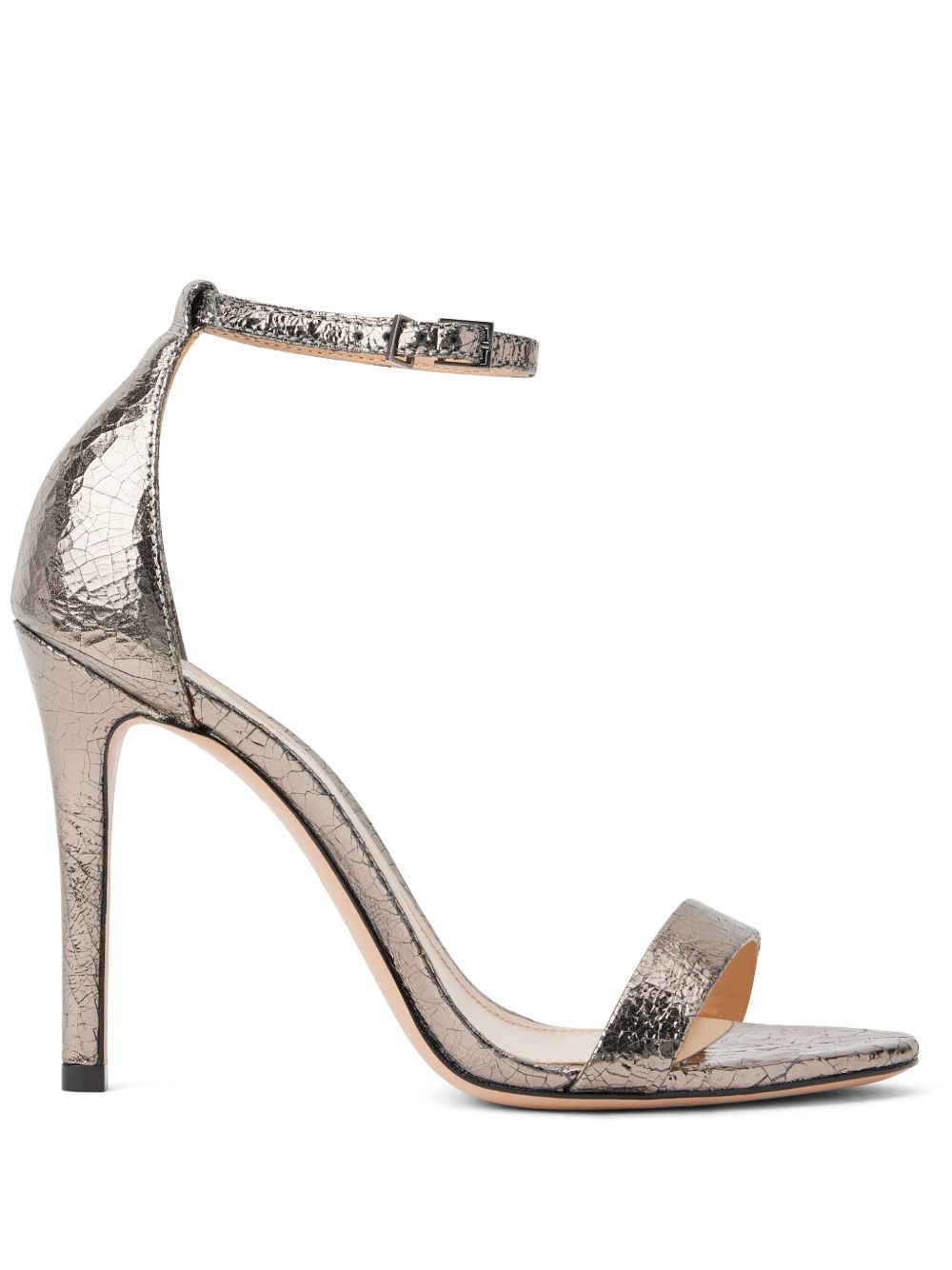 Schutz Gisele 金属感设计高跟凉鞋 - 金属色