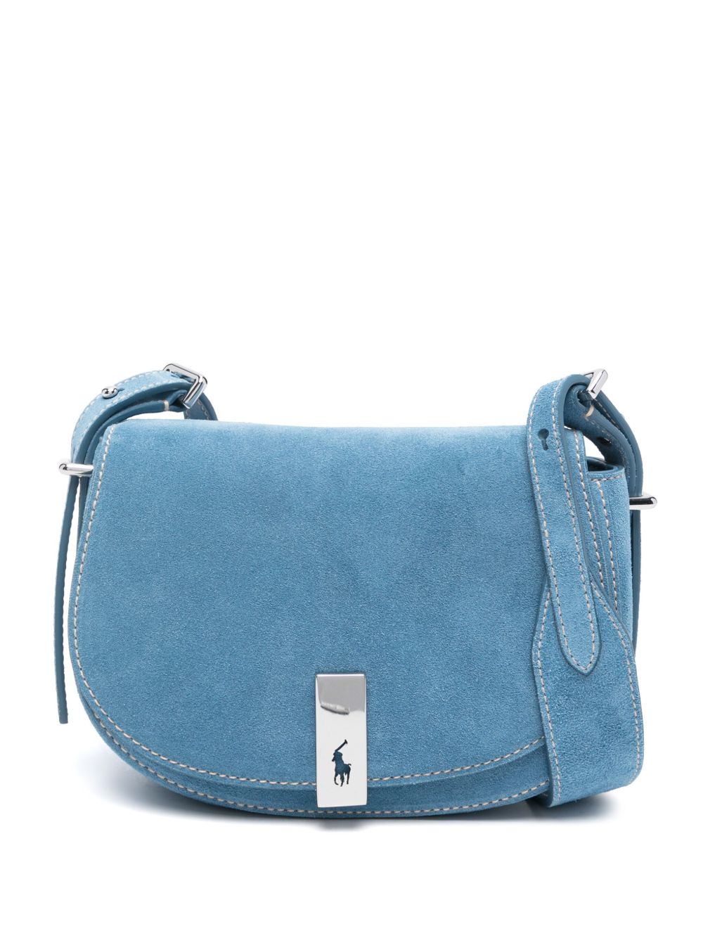 Polo Ralph Lauren Saddle Polo ID 迷你斜挎包 - 蓝色