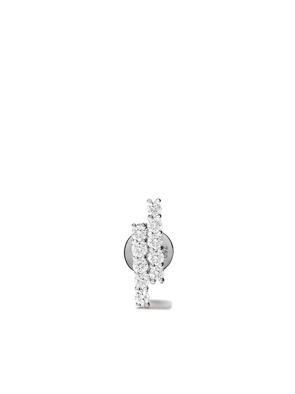 ALINKA MALA 18K白金钻石耳环 - 银色