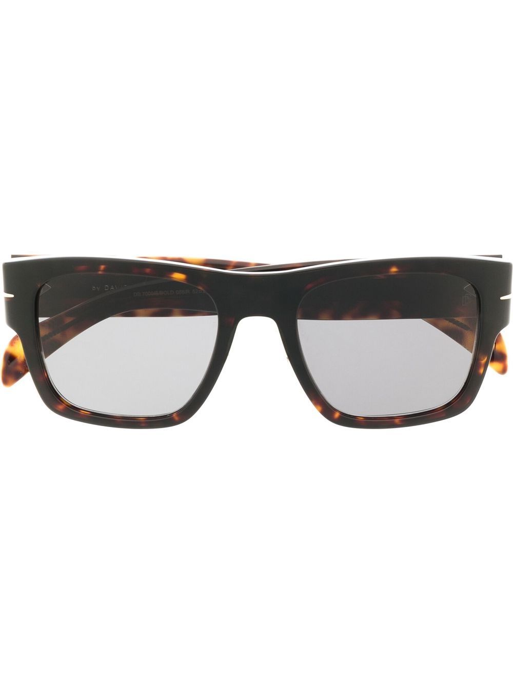 Eyewear by David Beckham Bold 玳瑁纹方框太阳眼镜 - 褐色