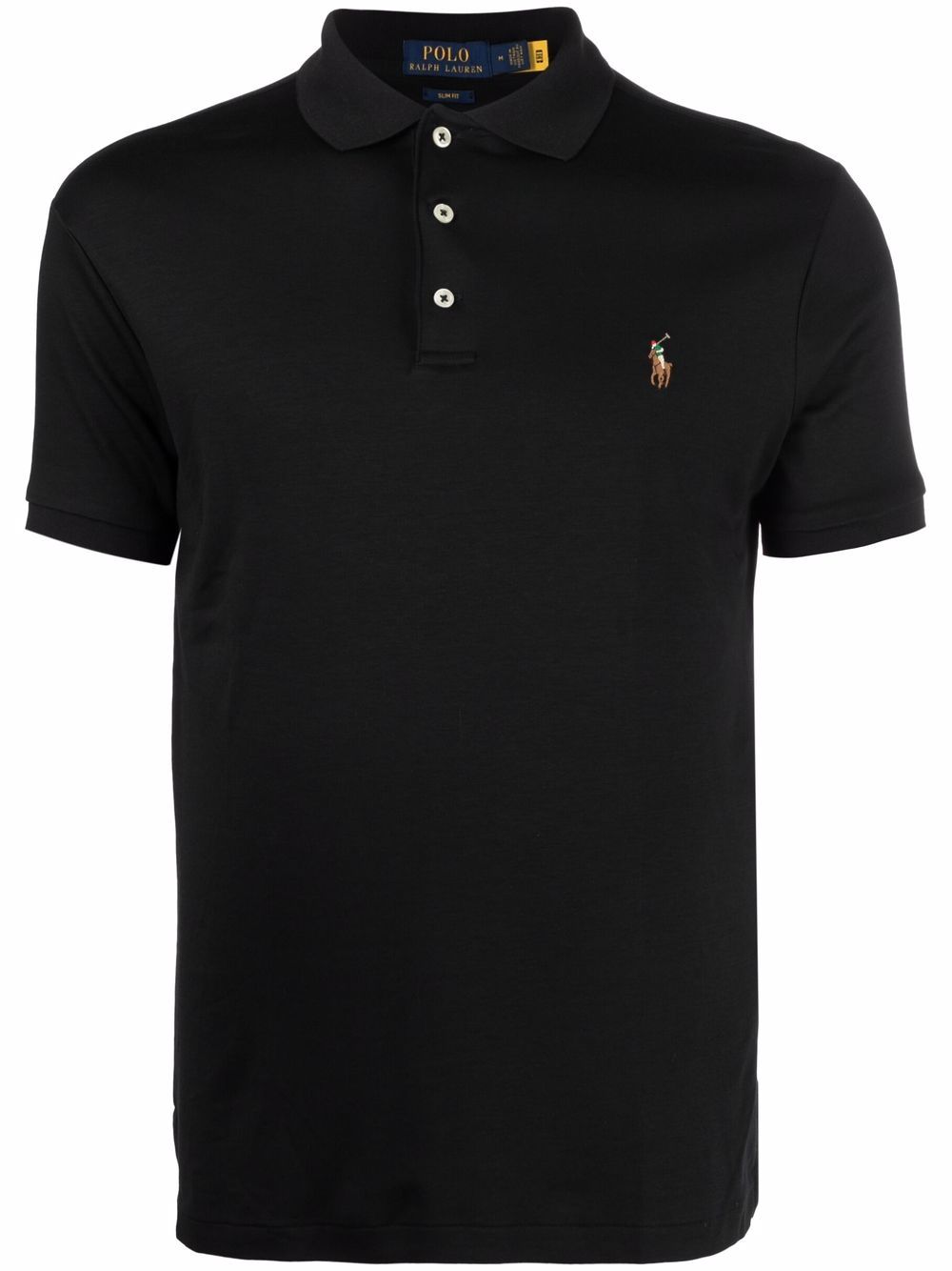 Polo Ralph Lauren logo刺绣polo衫 - 黑色