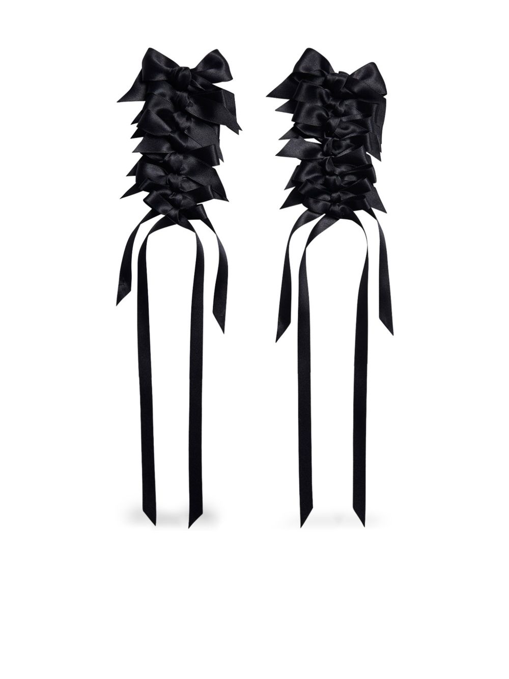 Simone Rocha Rosette 耳环 - 黑色
