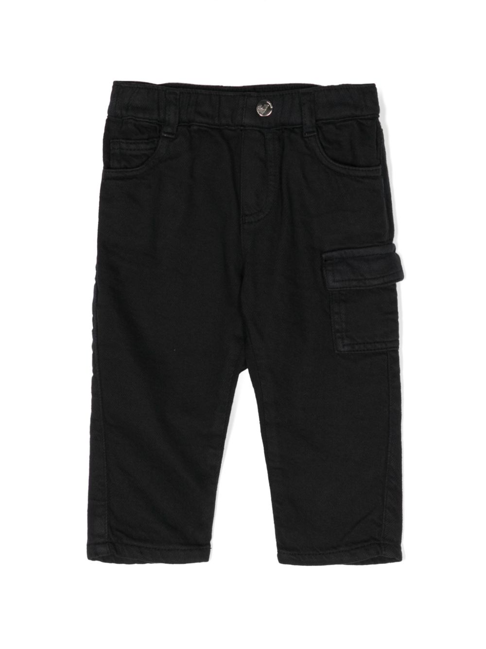 Emporio Armani Kids J40 棉牛仔裤 - 黑色