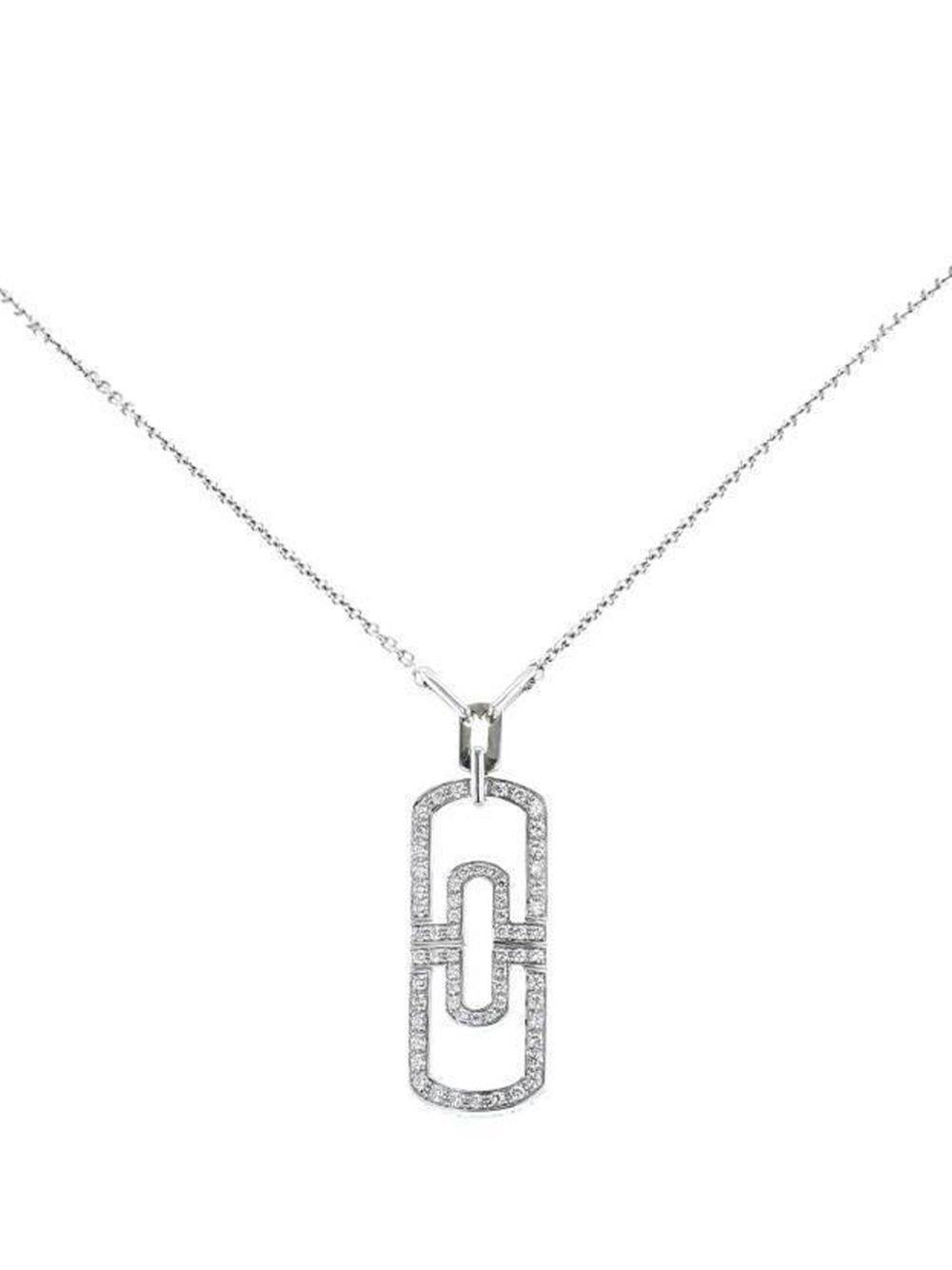 Bvlgari Pre-Owned Parentesi 钻石项链（典藏款） - 白色
