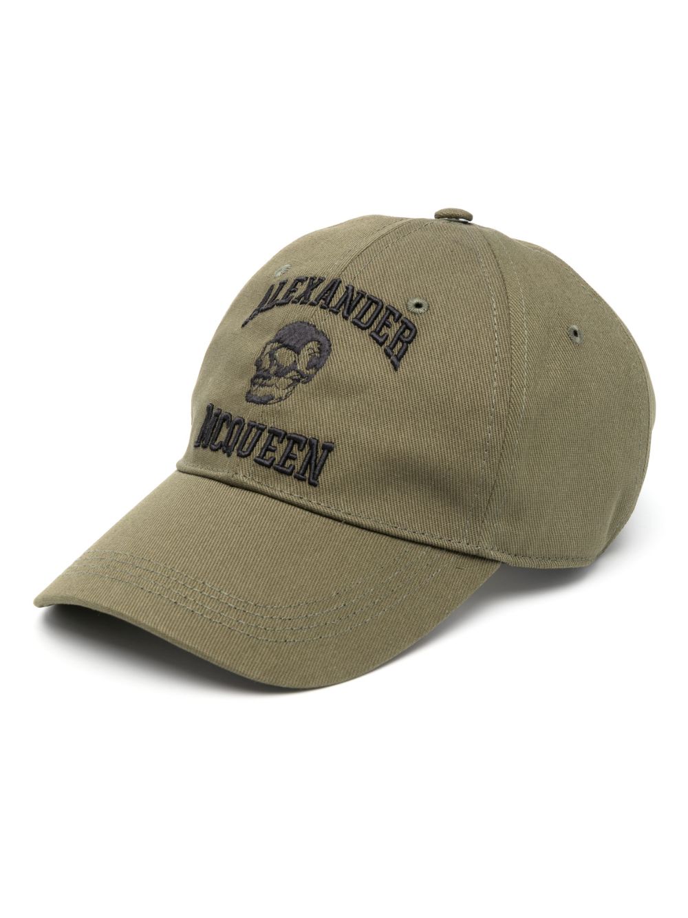 Alexander McQueen 图案刺绣棒球帽 - 绿色