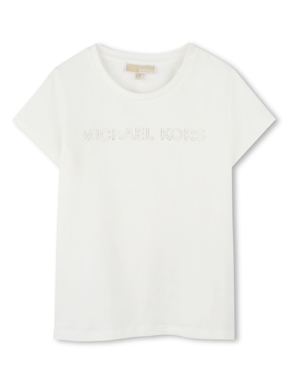 Michael Kors Kids logo印花T恤 - 白色