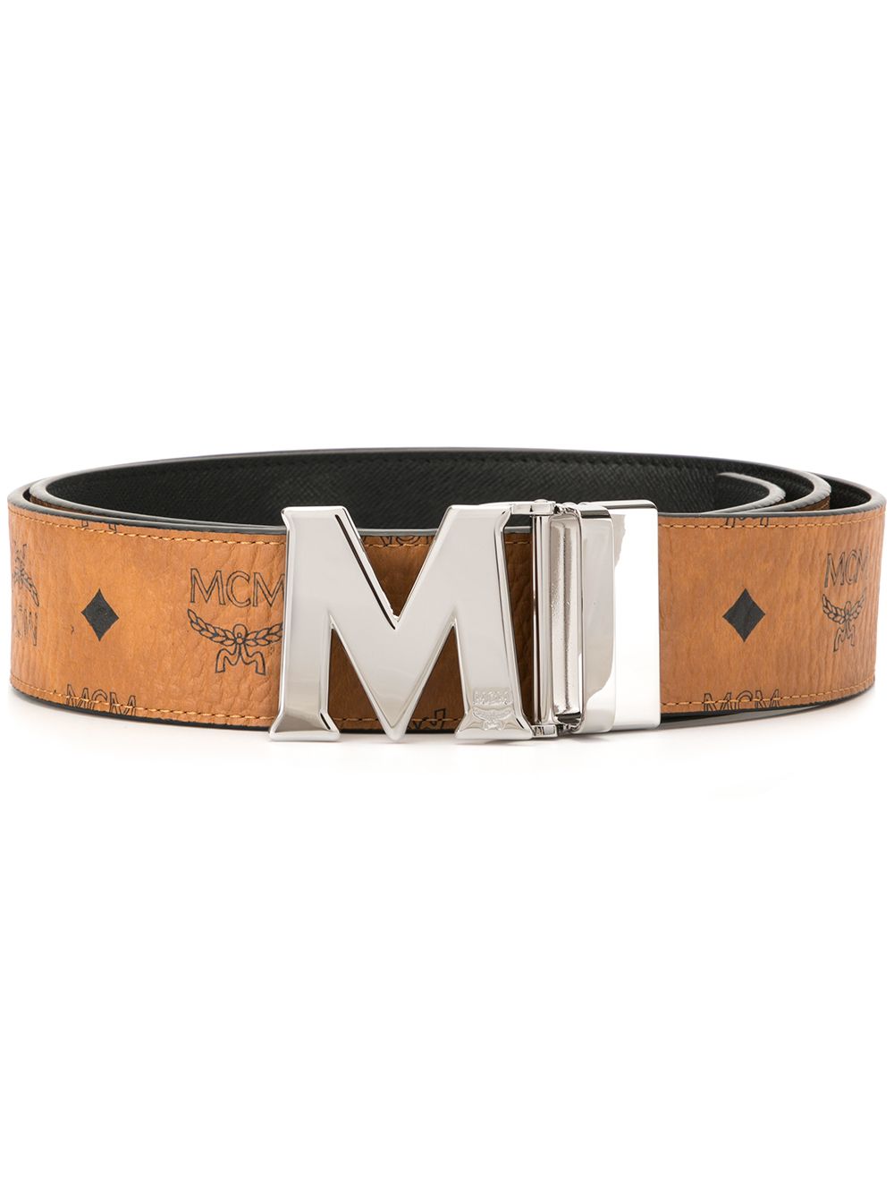 MCM Claus 双面腰带 - 褐色