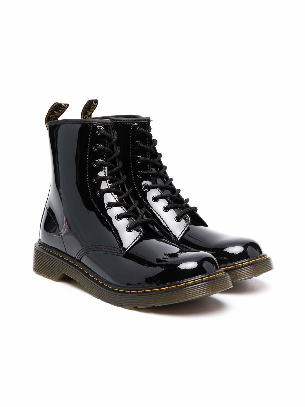 Dr. Martens Kids 1460 系带短靴 - 黑色