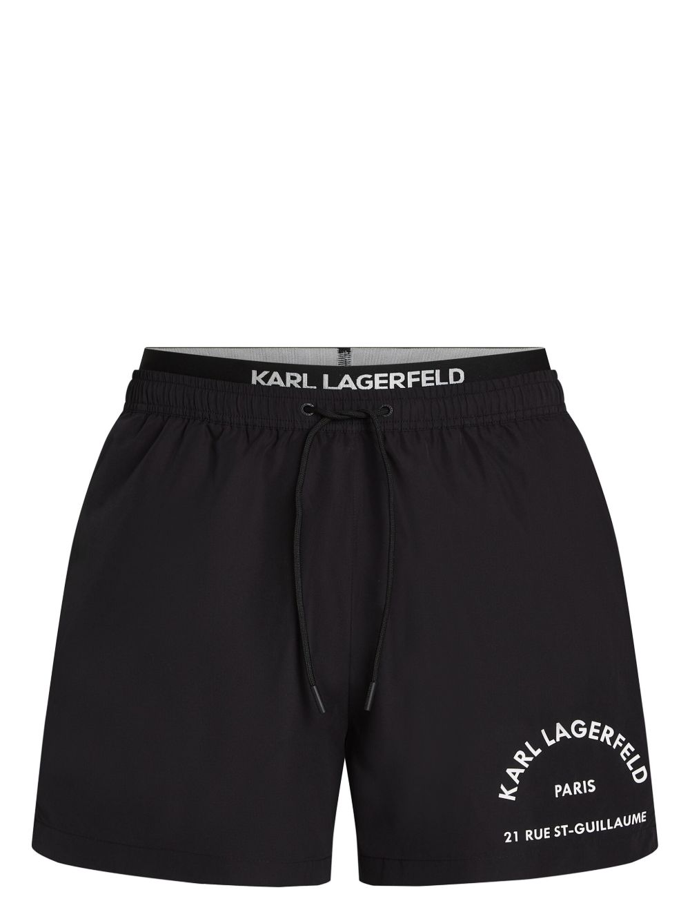 Karl Lagerfeld Rue St-Guillaume 泳裤 - 黑色