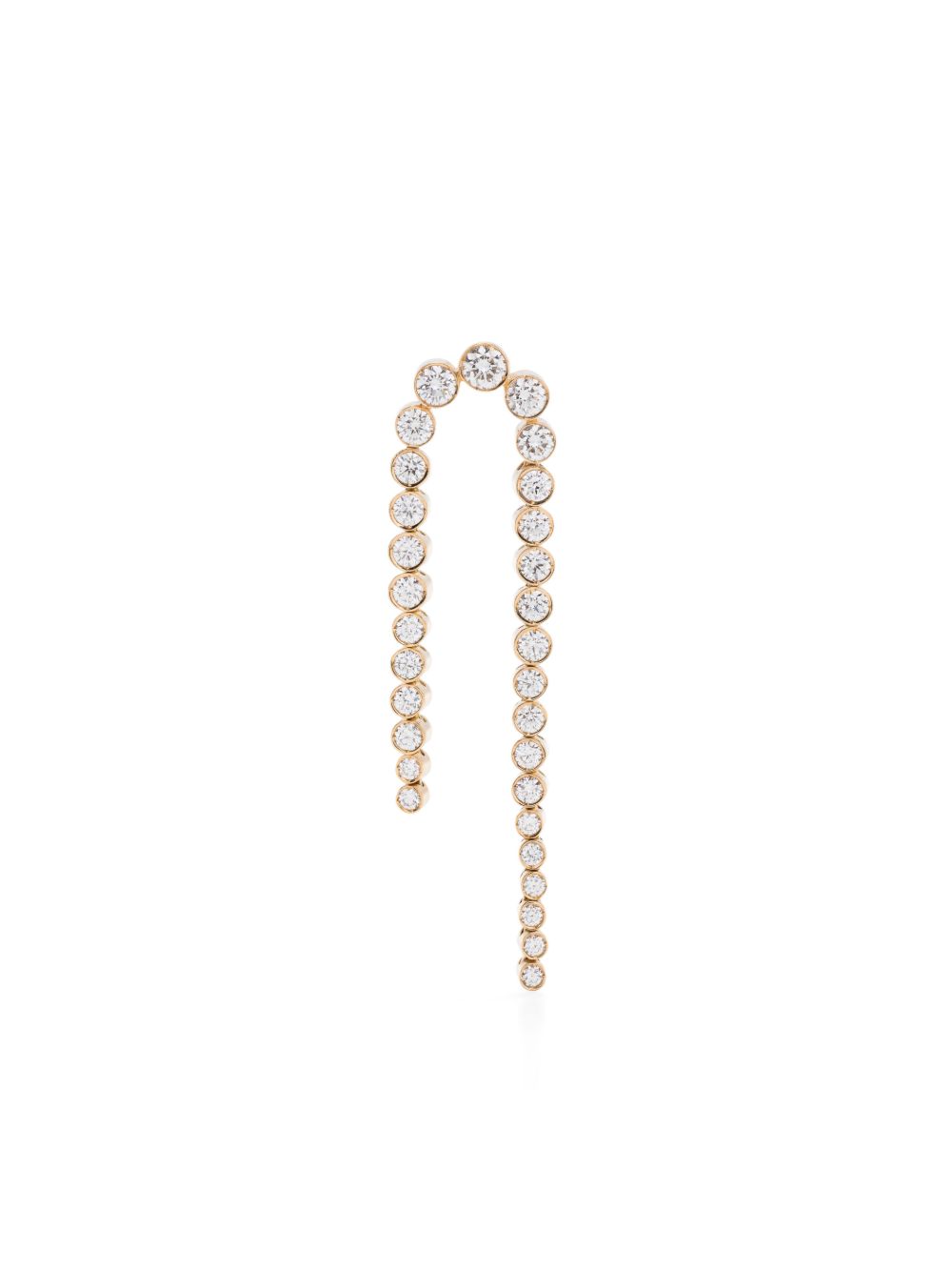 Sophie Bille Brahe 18K黄金 Petite Sandro Nuit 钻石单只耳环 - 金色